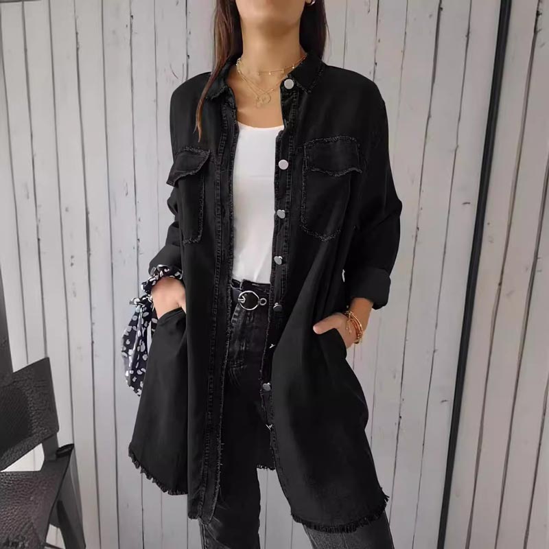 Liam | Chic Oversized Denim Blazer
