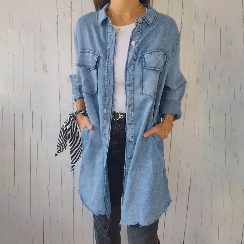 Liam | Chic Oversized Denim Blazer