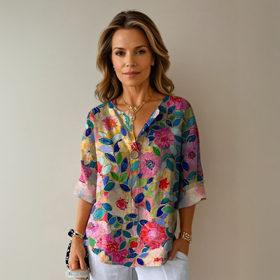 Arlene | Elegant Floral Blouse