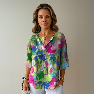 Arlene | Elegant Floral Blouse