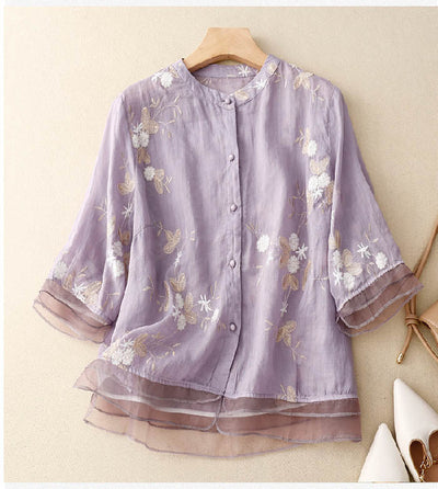 Emily | Elegant Blouse with Delicate Embroidery